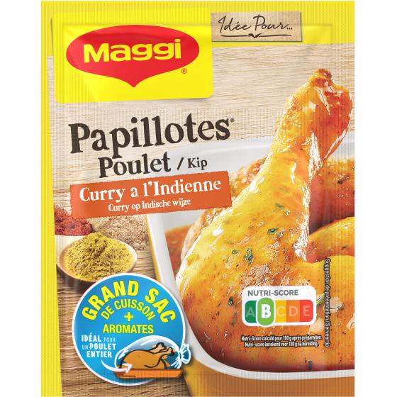 PAPILLOTES POULET CURRY A L'INDIENNE MAGGI 30G