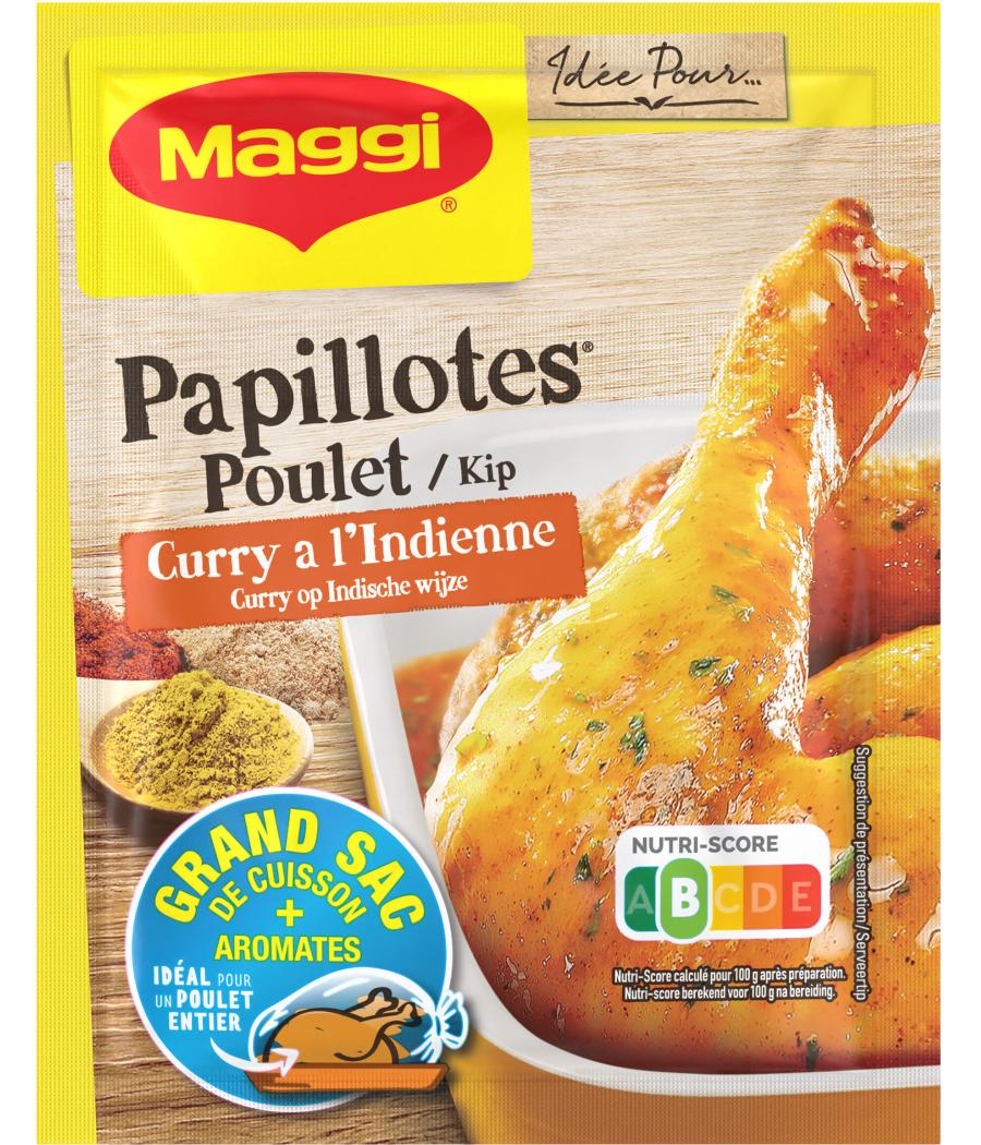 PAPILLOTES POULET CURRY A L'INDIENNE MAGGI 30G