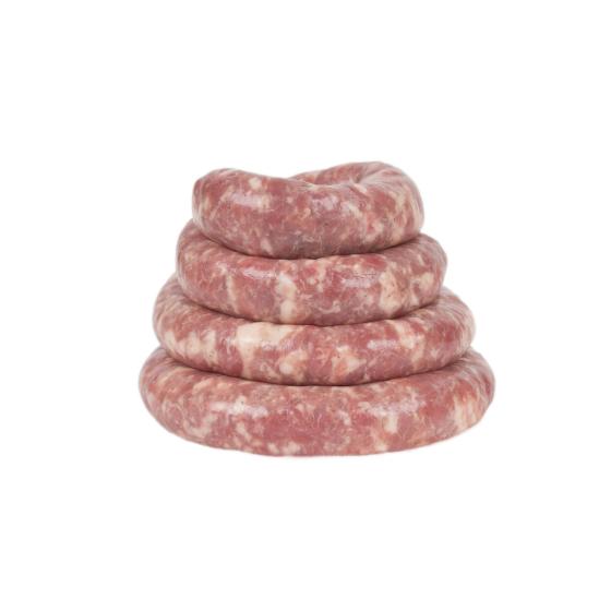 SAUCISSE BRASSE COUTEAU DE PORC MAISON BEUCHER SOUS ATMOSPHERE ELABORE EN FRANCE