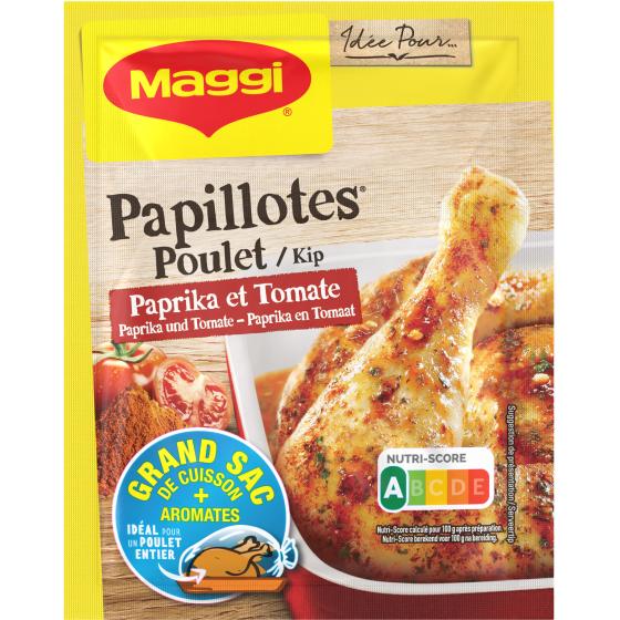 PAPILLOTES POULET PAPRIKA ET TOMATE MAGGI 28G