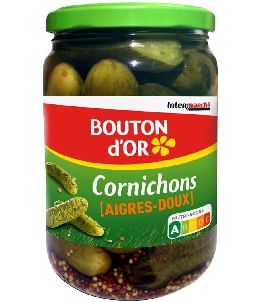CORNICHONS AIGRES-DOUX BOUTON D'OR 360G