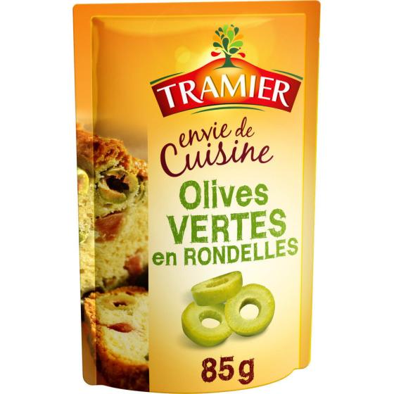 OLIVES VERTES EN RONDELLES TRAMIER 85G