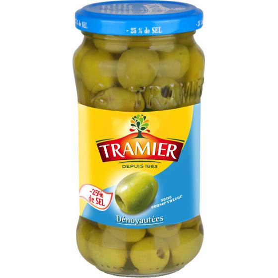 OLIVES VERTES DENOYAUTEES  TRAMIER 160G