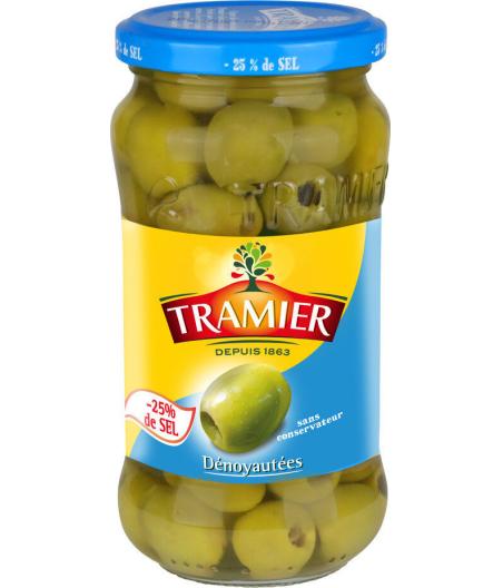 OLIVES VERTES DENOYAUTEES  TRAMIER 160G