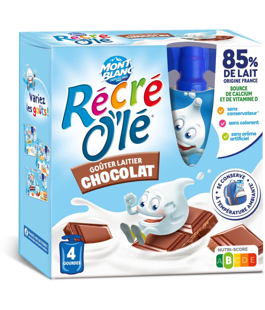RECRE O'LE GOUTER LAITIER GOURDES CHOCOLAT MONY BLANC 340G