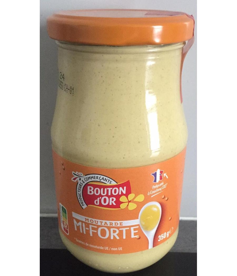 MOUTARDE MI-FORTE BOUTON D'OR 350G
