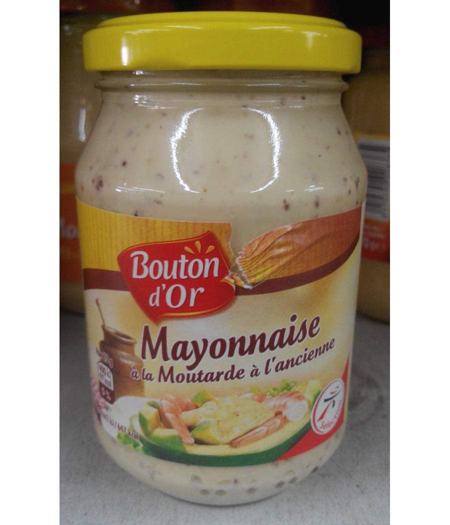 MAYONNAISE A LA MOUTARDE A L'ANCIENNE BOUTON D'OR 235G