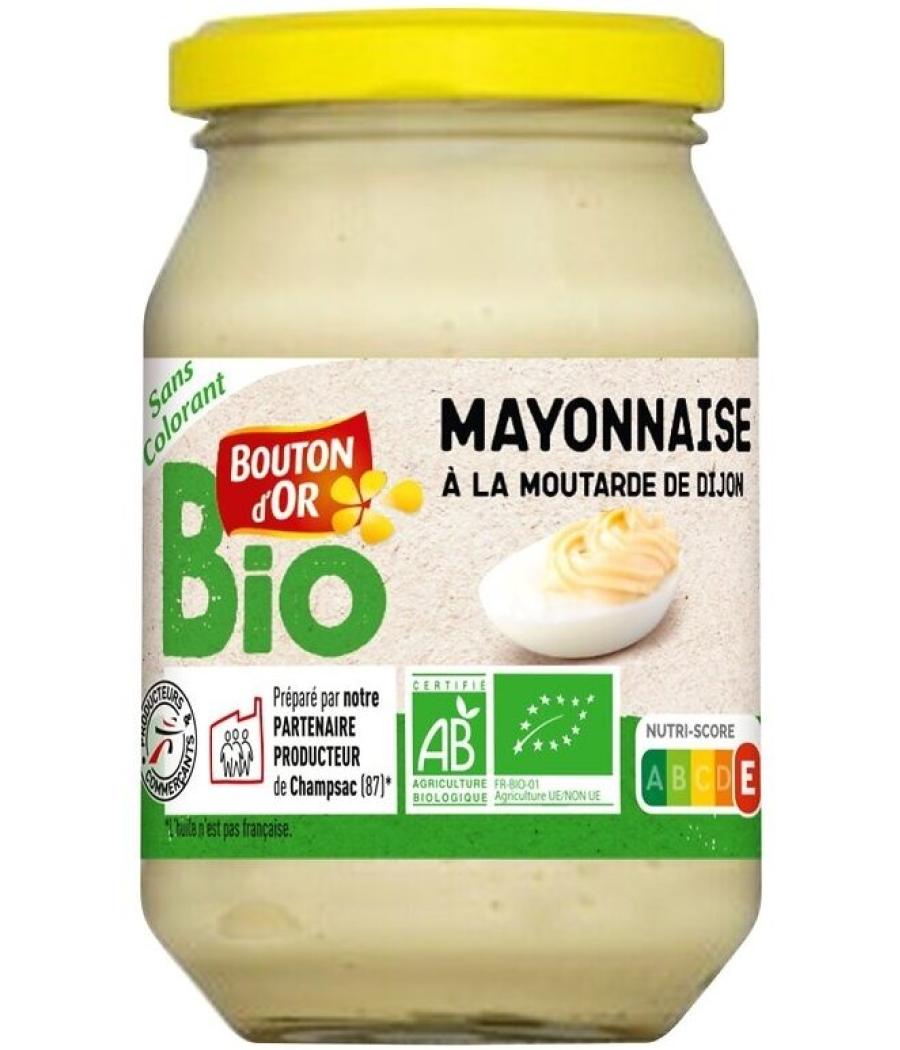MAYONNAISE A LA MOUTARDE DE DIJON BIO BOUTON D'OR 235G