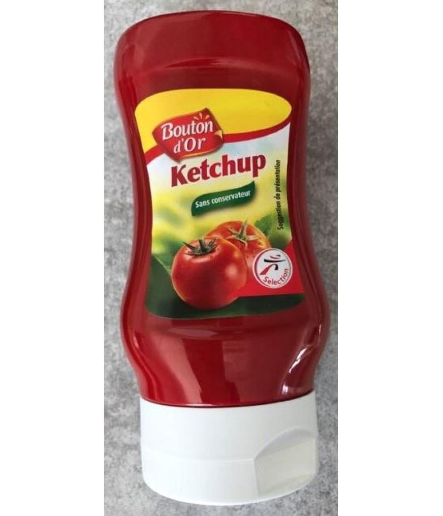 KETCHUP A LA TOMATE SANS CONSERVATEURS BOUTON D'OR 330G