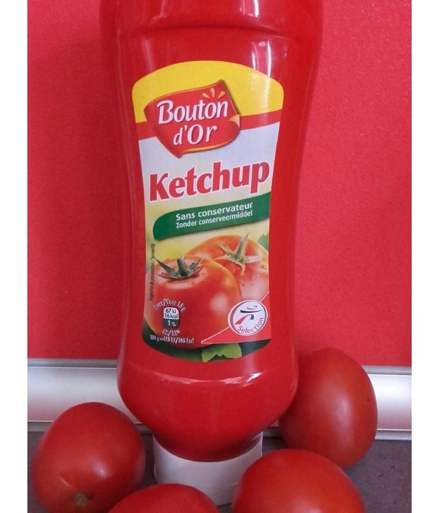 KETCHUP A LA TOMATE SANS CONSERVATEURS BOUTON D'OR 1KG