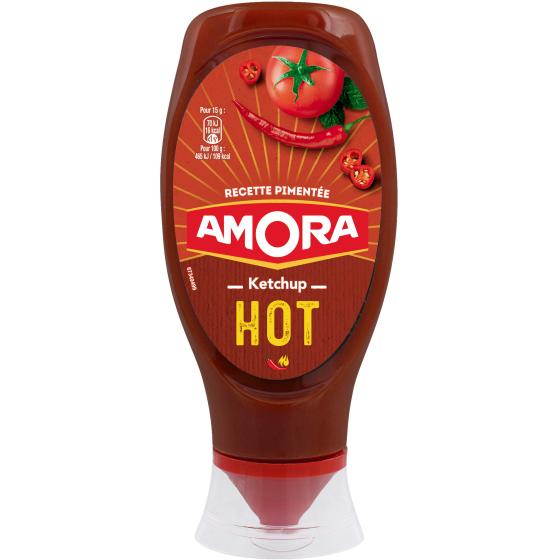 SAUCE KETCHUP AMORA HOT PIMENTÉE 450G