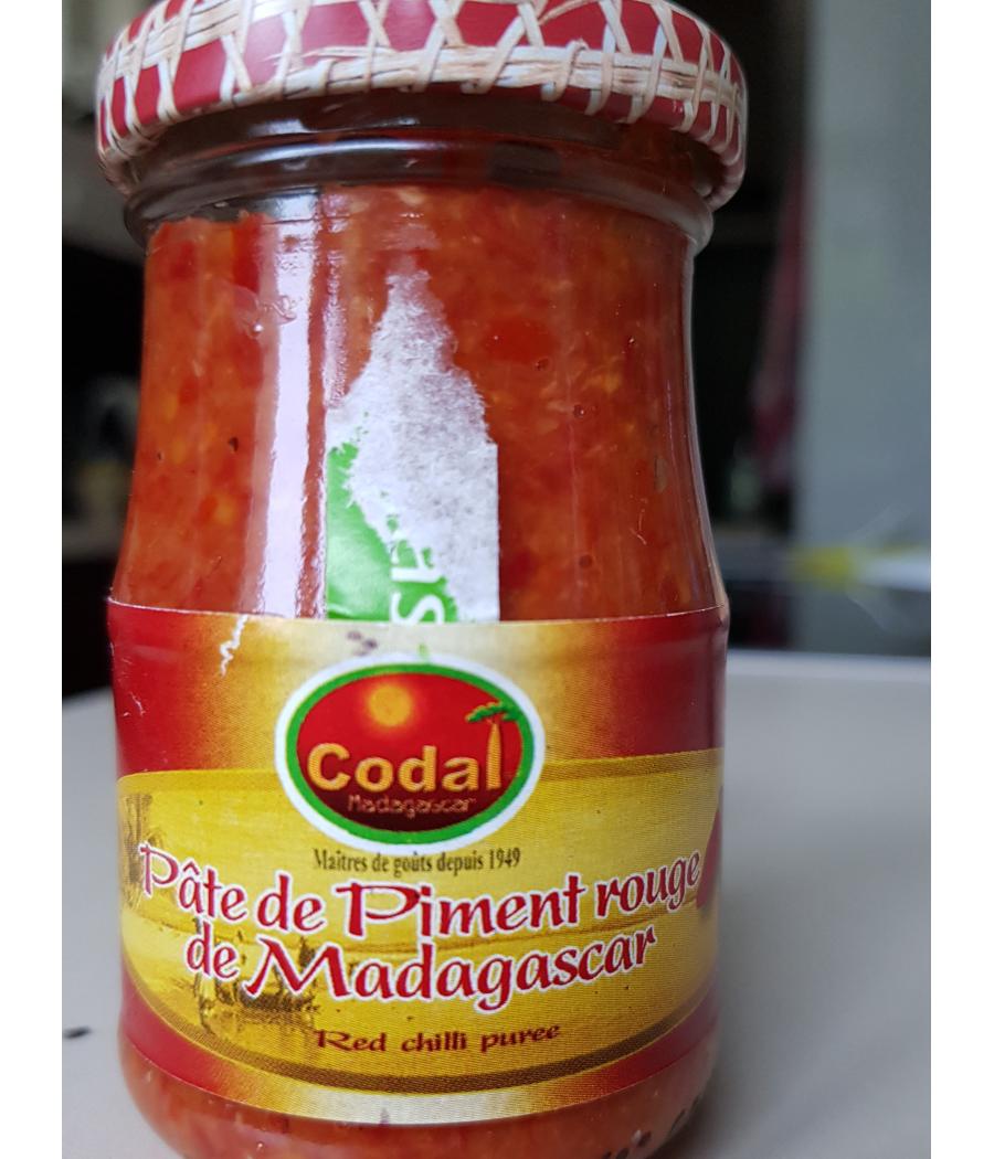 PUREE DE PIMENT ROUGE DE MADAGASCAR CODAL 100G