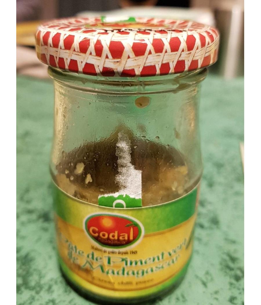 PATE DE PIMENTS VERT DE MADAGASCAR  CODAL 100G