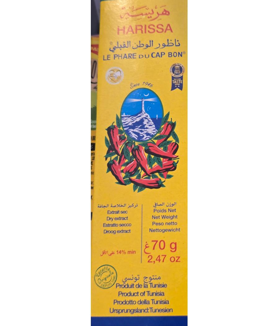 HARISSA DE LA TUNISIE LE PHARE DU CAP BON 70G