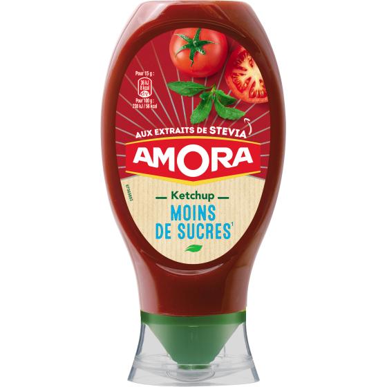 KETCHUP PLAISIR+ STEVIA AMORA 465G