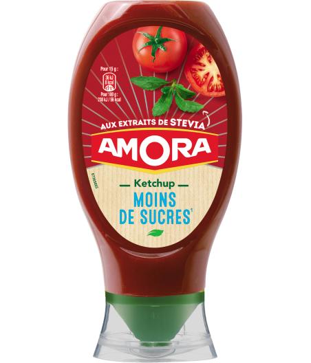 KETCHUP PLAISIR+ STEVIA AMORA 465G