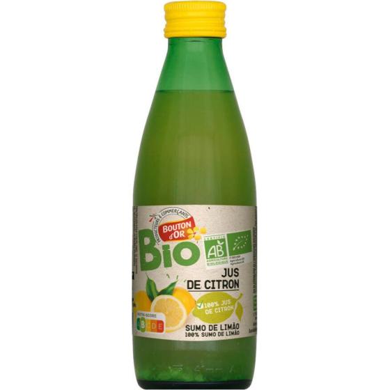 JUS DE CITRON BOUTON D'OR BIO 25CL