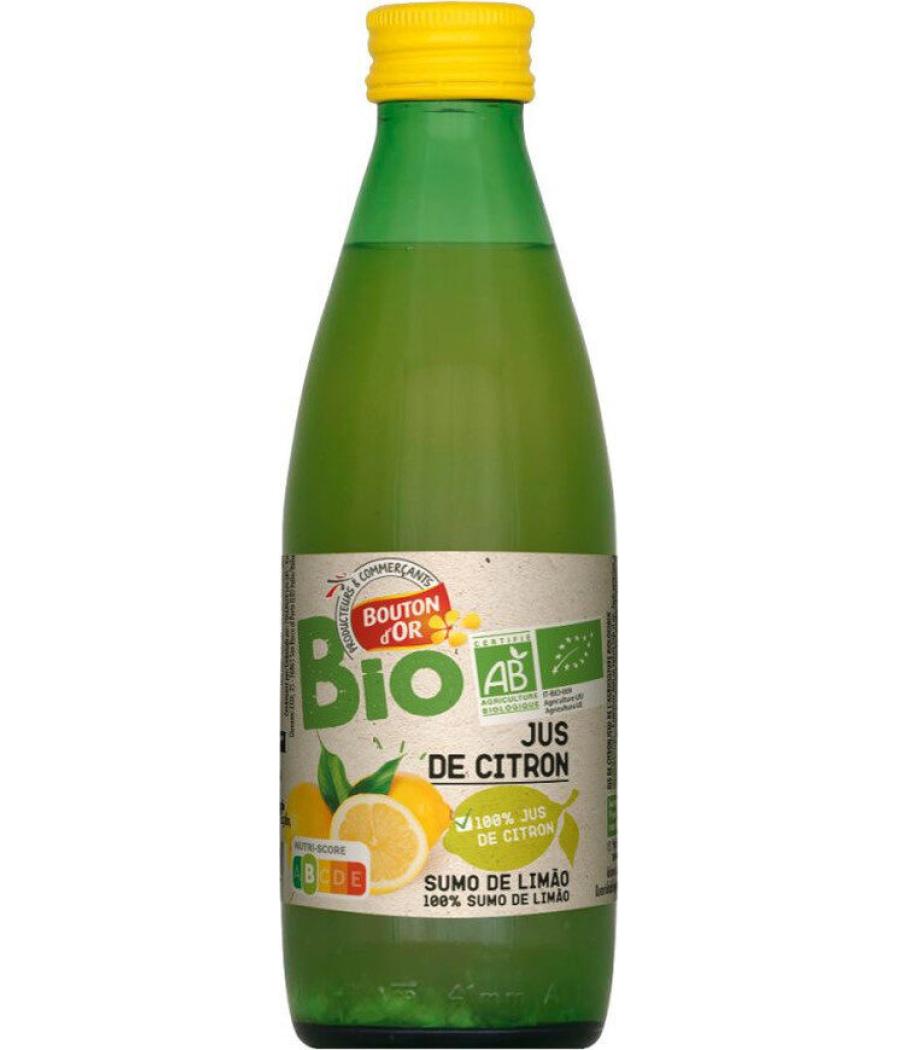 JUS DE CITRON BOUTON D'OR BIO 25CL