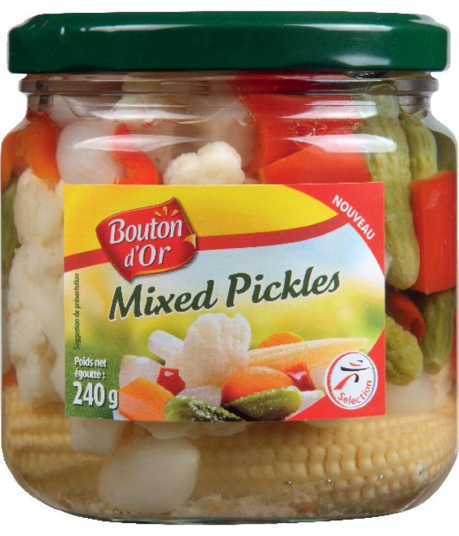 MIXED PICKLES BOUTON D'OR 240G