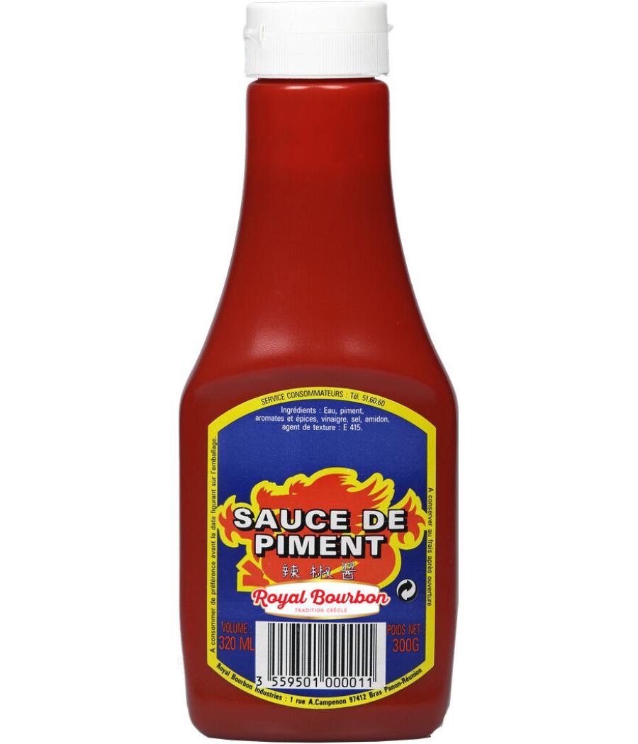 SAUCE DE PIMENT PRESSABLE ROYAL BOURBON 320ML