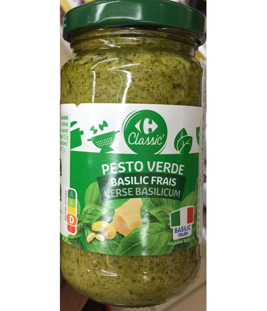 SAUCE PESTO VERDE BASILIC FRAIS  190G