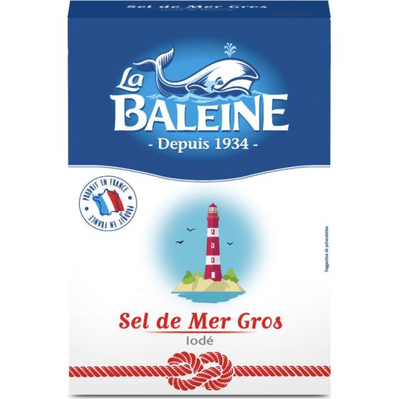SEL DE MER GROS IODE LA BALEINE 1KG