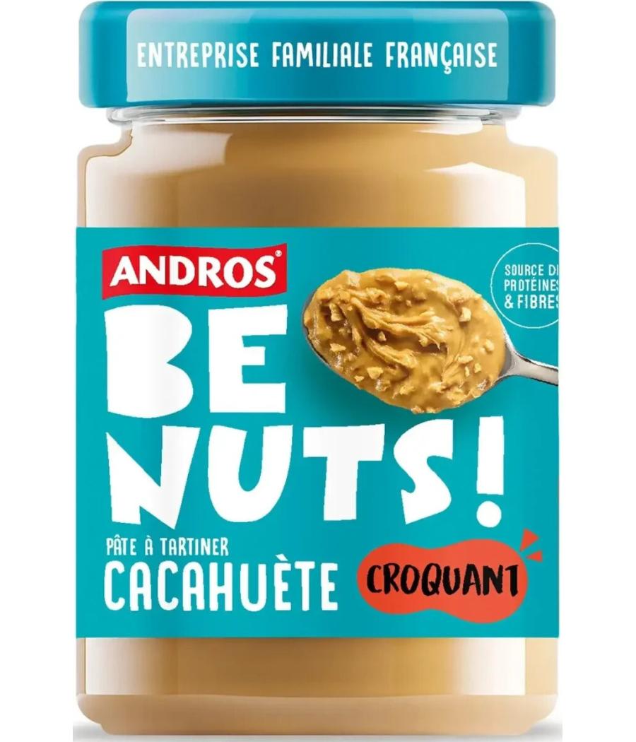PATE A TARTINER CACAHUETE CROQUANT BE NUTS ANDROS 325G