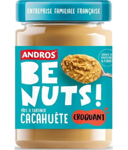 PATE A TARTINER CACAHUETE CROQUANT BE NUTS ANDROS 325G