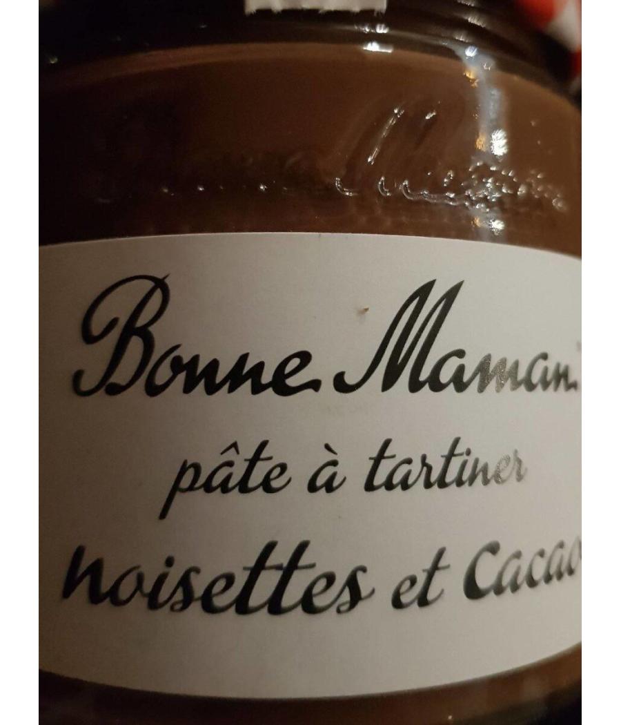 PATE A TARTINER AUX NOISETTES ET AU CACAO BONNE MAMAN  250G