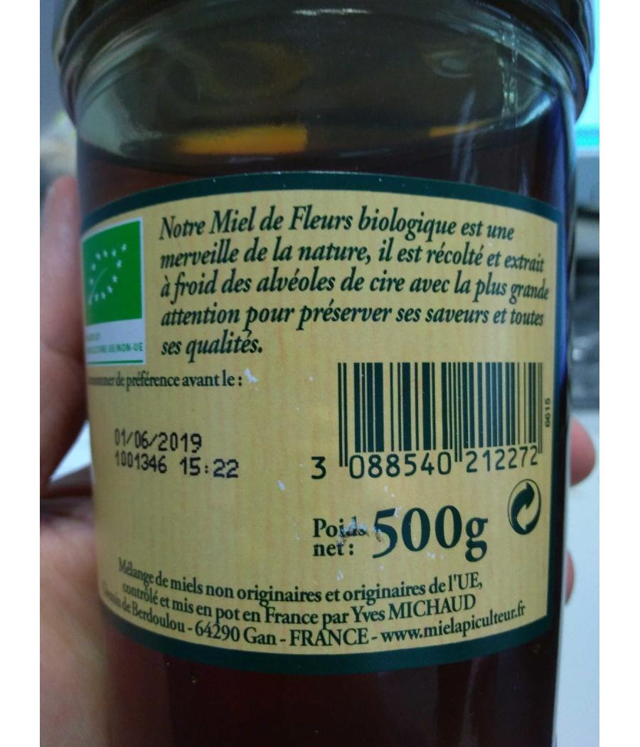 MIEL DE FLEURS BIO MIEL L'APICULTEUR 500G