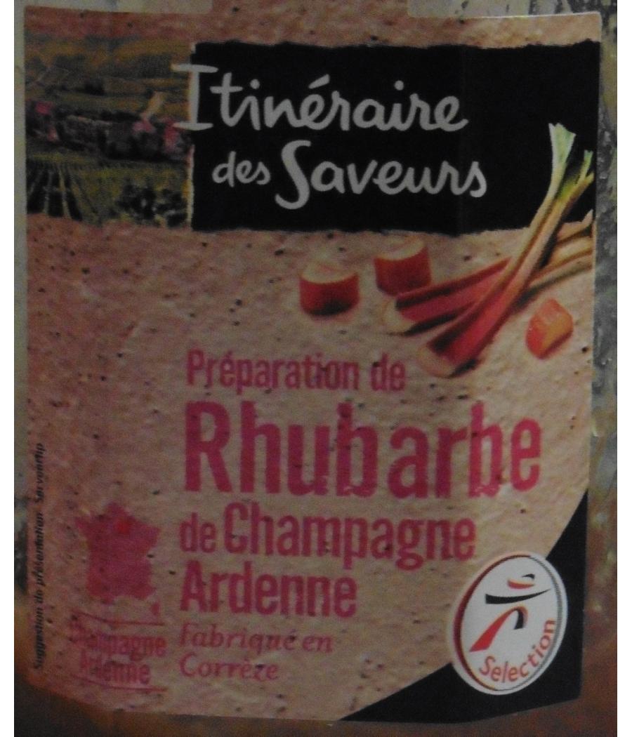 PREPARATION DE RHUBARBE DE CHAMPAGNE ARDENNE 315 G