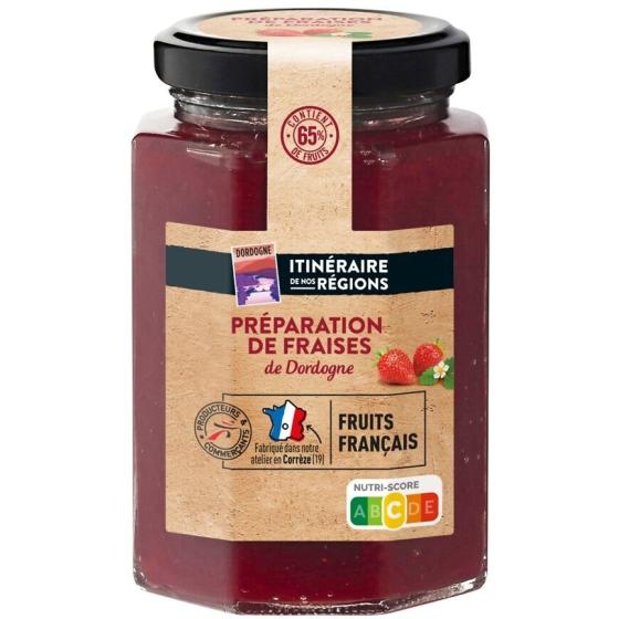 PREPARATION DE FRUITS FRAISES DE DORDOGNE 65% FRUITS 315G