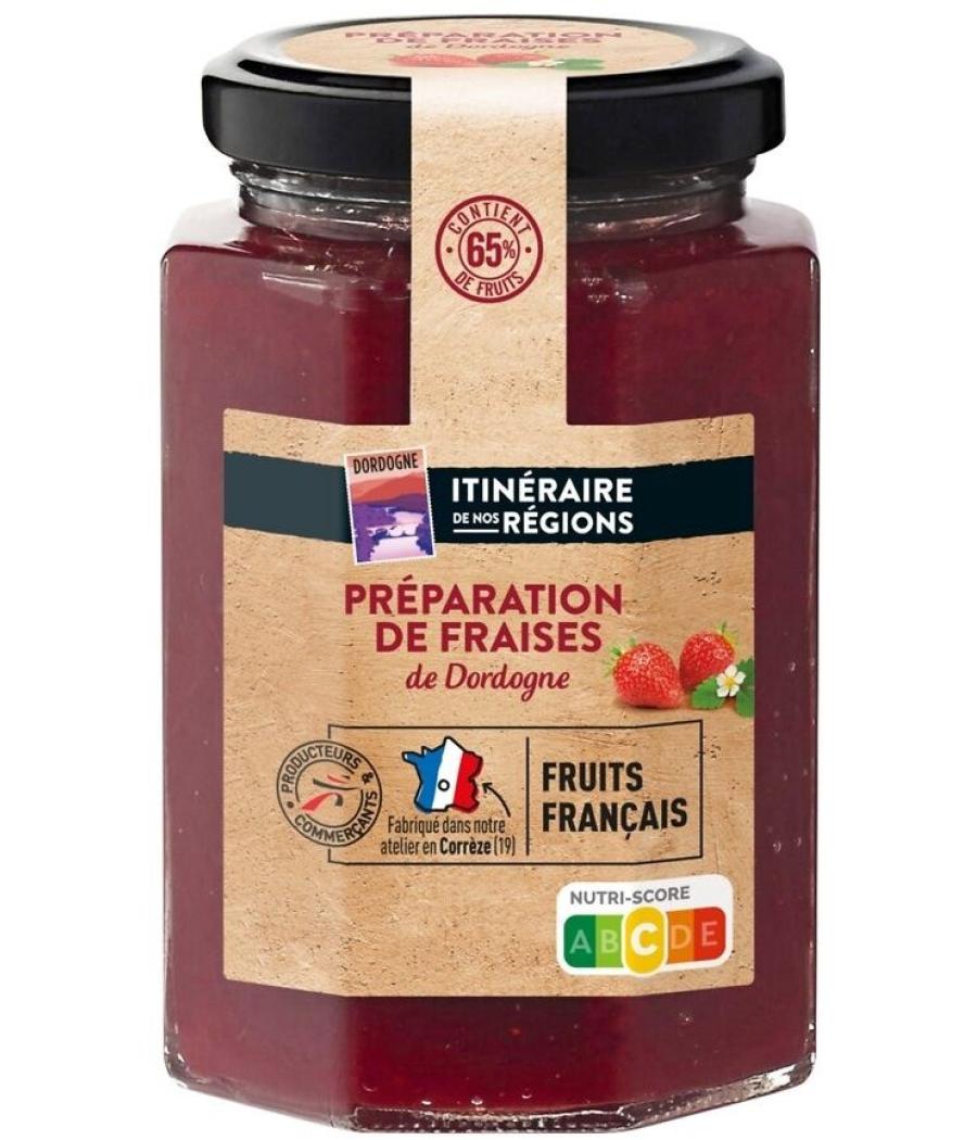 PREPARATION DE FRUITS FRAISES DE DORDOGNE 65% FRUITS 315G