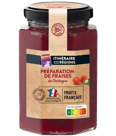 PREPARATION DE FRUITS FRAISES DE DORDOGNE 65% FRUITS 315G