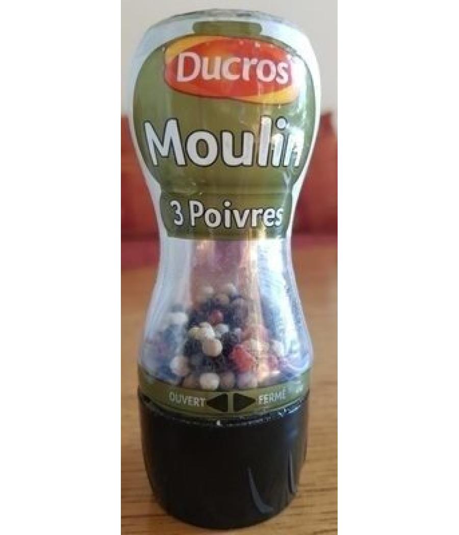 MOULIN 3 POIVRES DUCROS 34G