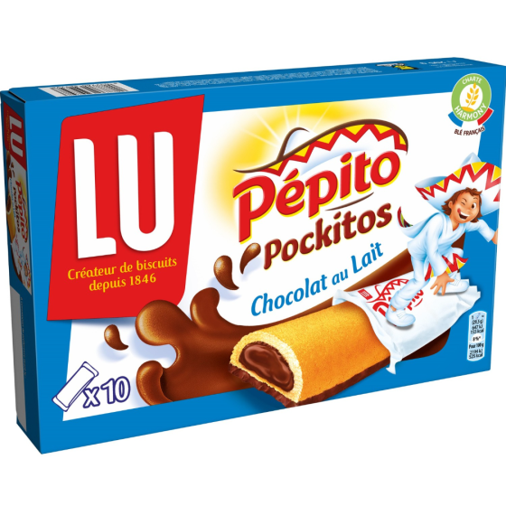 BISCUIT PEPITO  CHOCOLAT AU LAIT LU 295G