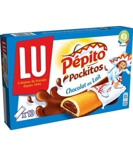 BISCUIT PEPITO  CHOCOLAT AU LAIT LU 295G