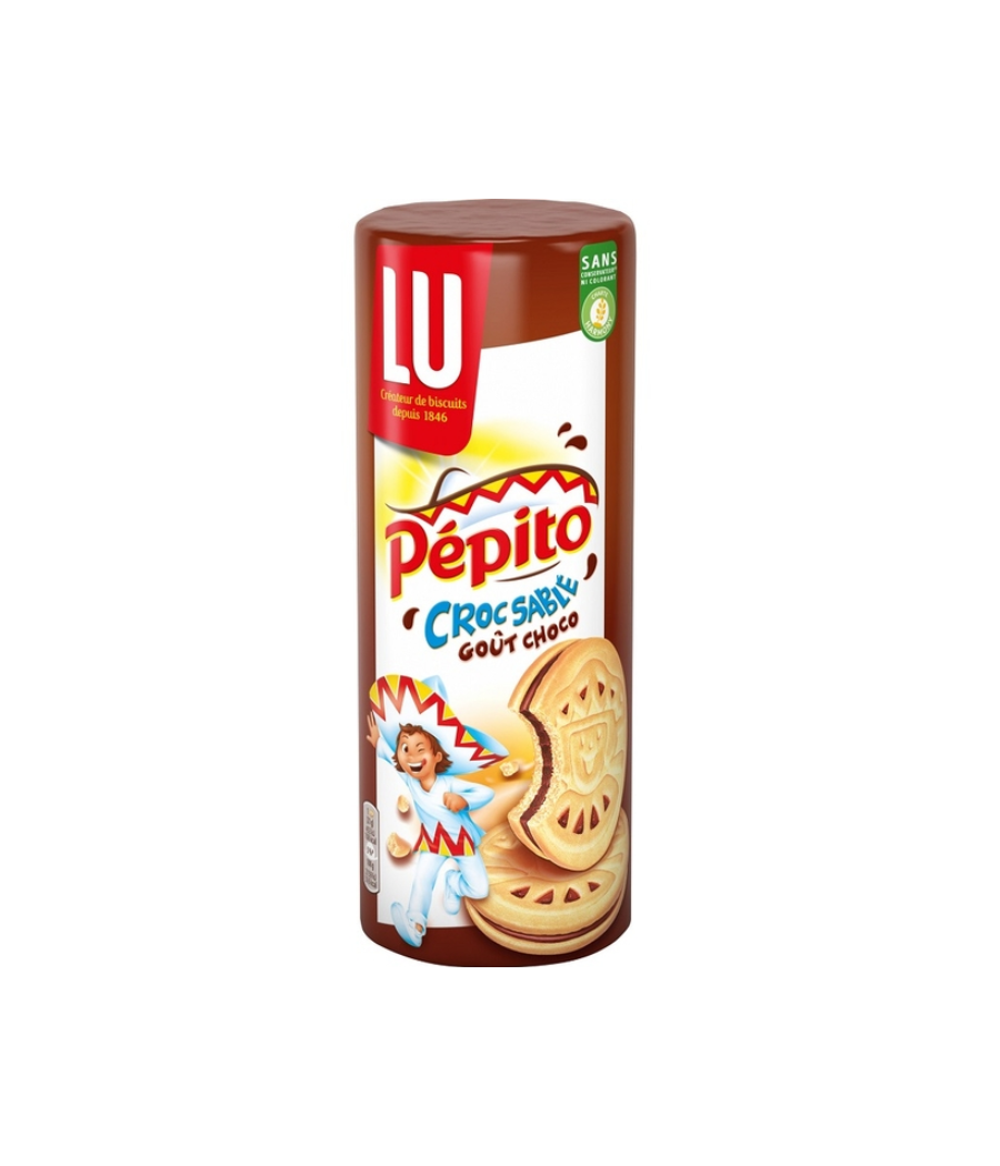 BISCUITS PEPITO CROC SABLE GOUT CHOCOLAT LU  294G