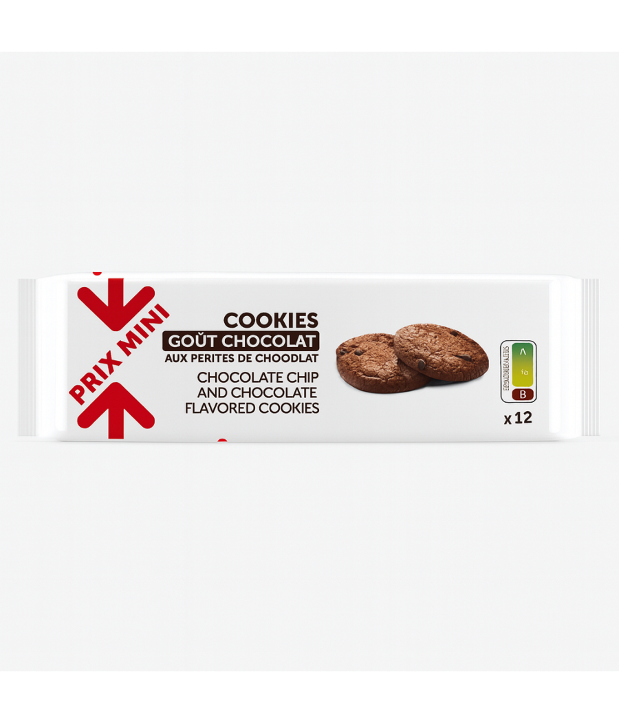 COOKIES GOUT CHOCOLAT TOP BUDGET 200G
