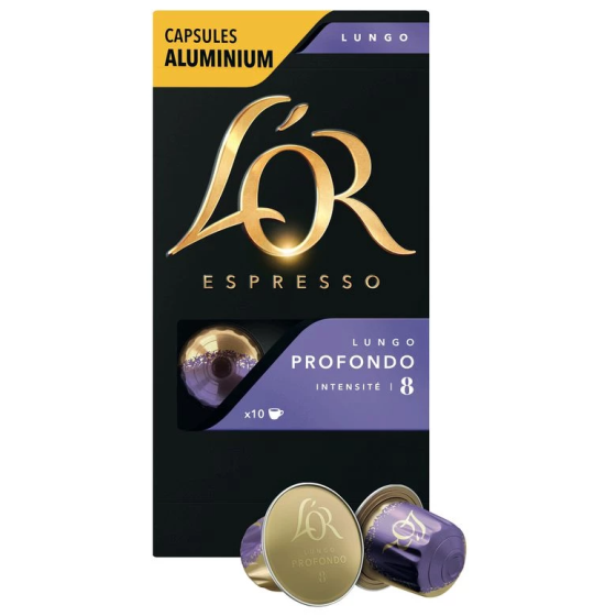 CAFE  ESPRESSO LUNGO PROFONDO  X10 CAPSULES
