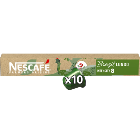 CAFE NESCAFE FARMERS ORIGINS BRAZIL X10 CAPSULES