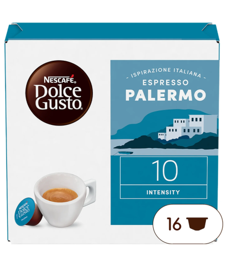 CAFE  NESCAFE DOLCE GUSTO ESPRESSO PALERMO X16 CAPSULES