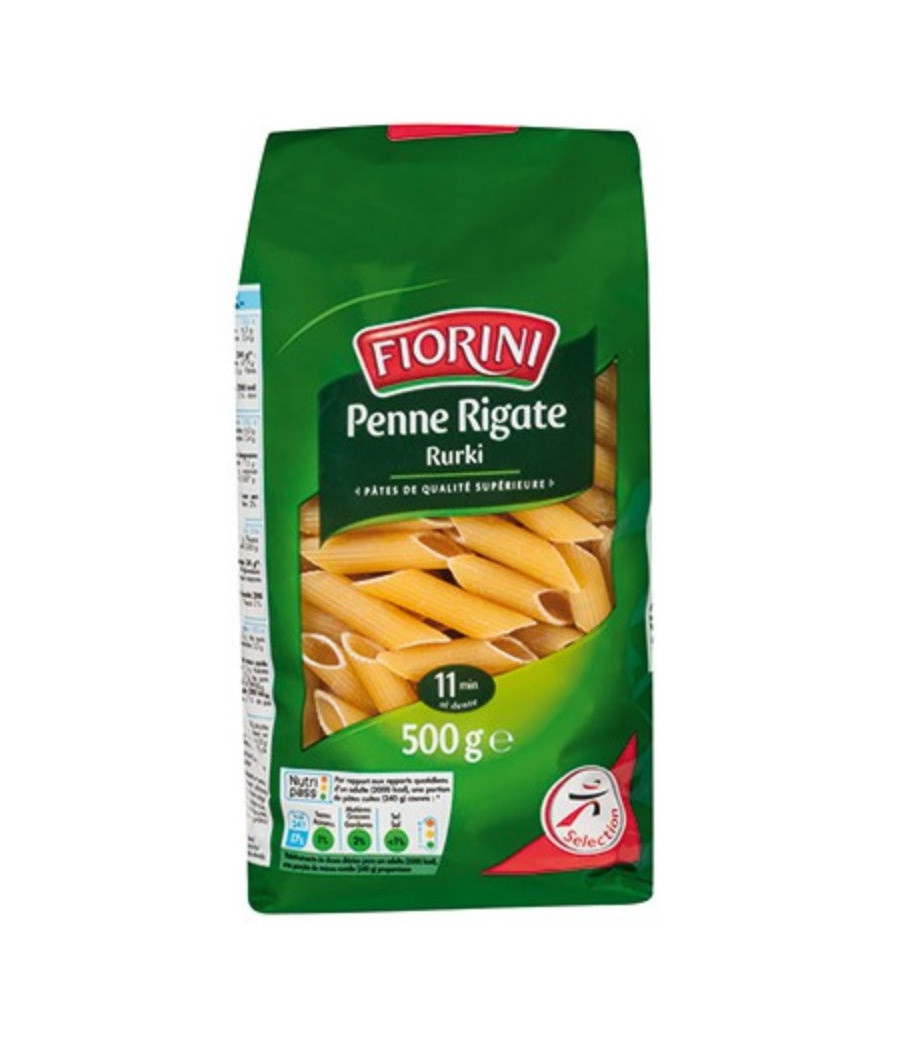 PATES PENNE RIGATE RURKI FLORINI  500G
