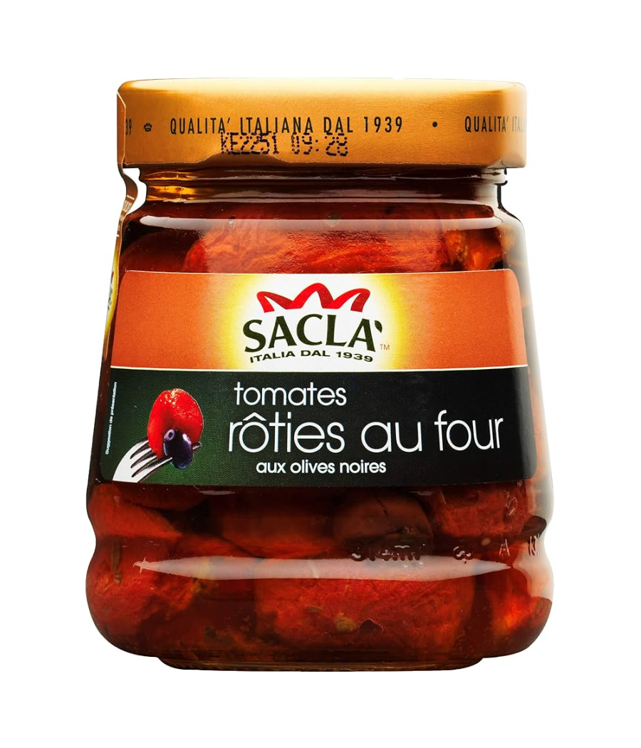 TOMATES ROTIES AU FOUR AUX OLIVES NOIRES 285G