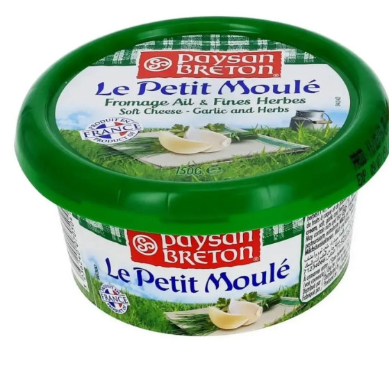 FROMAGE LE PETIT MOULE  A L'AIL & AUX FINES HERBES PAYSAN BRETON 150G