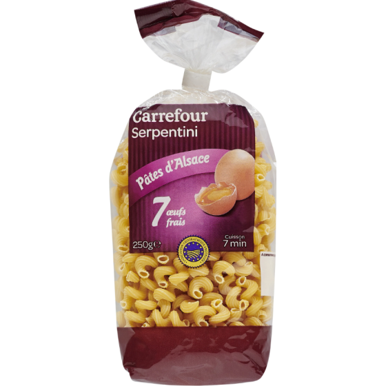 PATES CARREFOUR D'ALSACE 250G