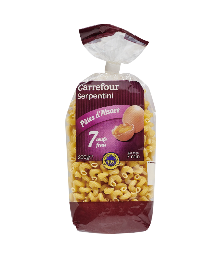 PATES CARREFOUR D'ALSACE 250G