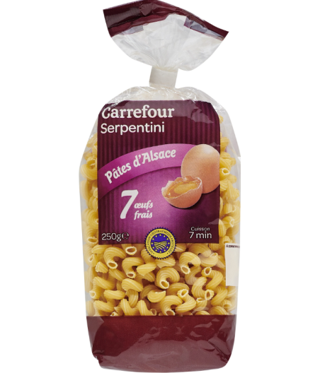 PATES CARREFOUR D'ALSACE 250G