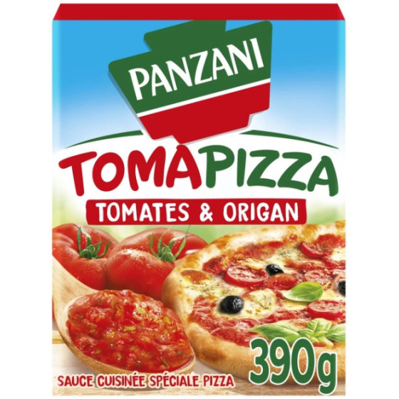 SAUCE TOMAPIZZA TOMATES & ORIGAN PANZANI 390G