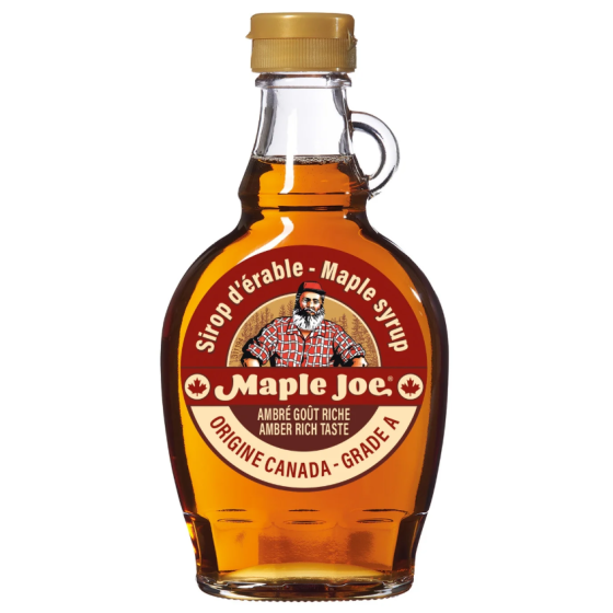 SIROP D'ERABLE AMBRE GOUT RICHE MAPLE JOE 190ML